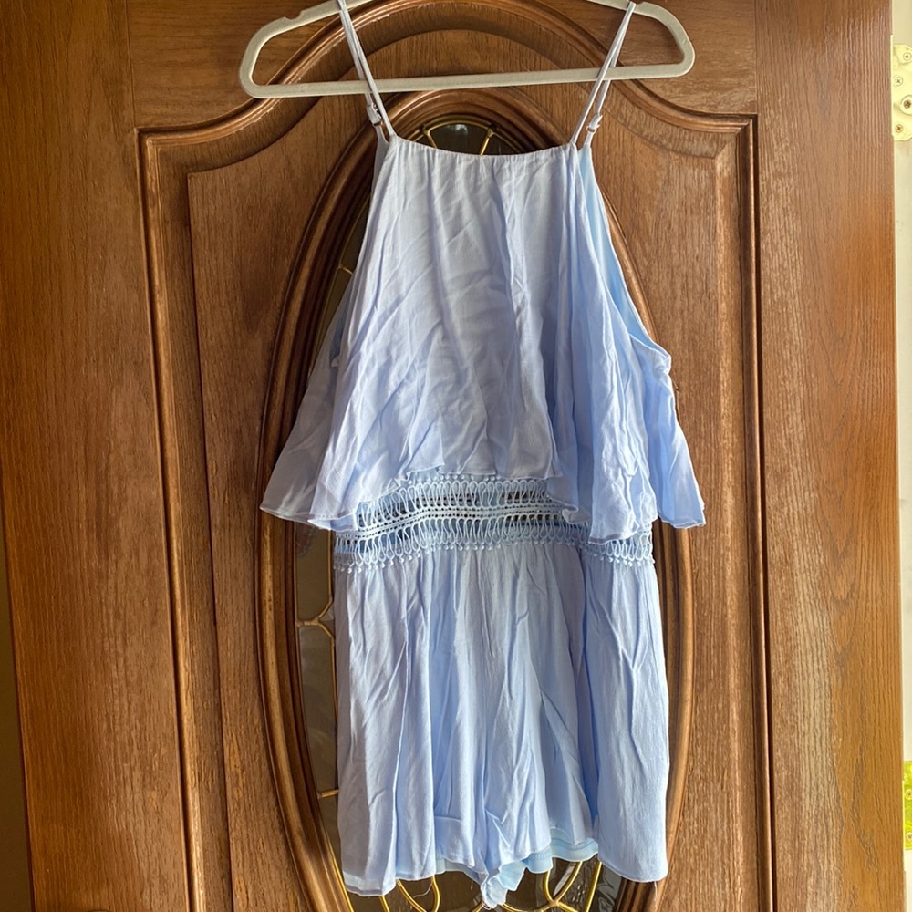 Baby blue romper